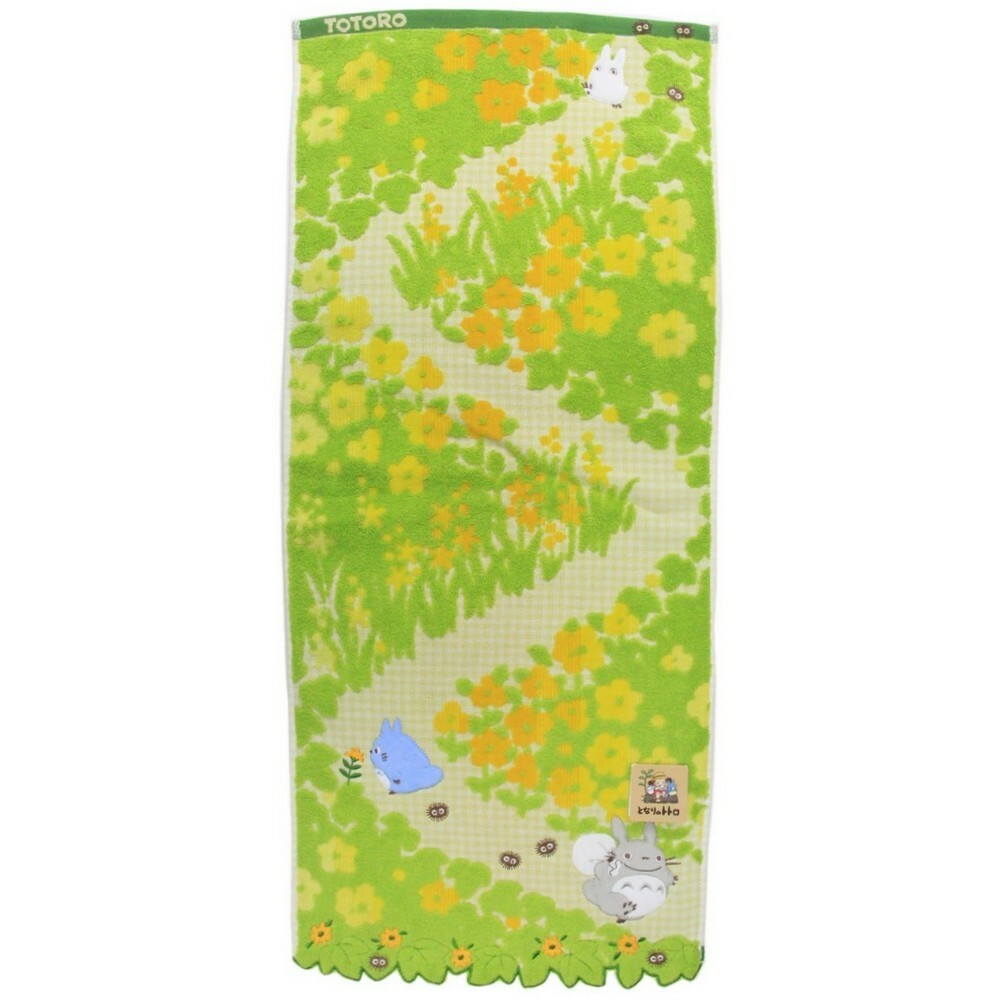 日本 丸真 宮崎駿 抗菌 純棉 長毛巾 -龍貓通道 34 x 75 cm
