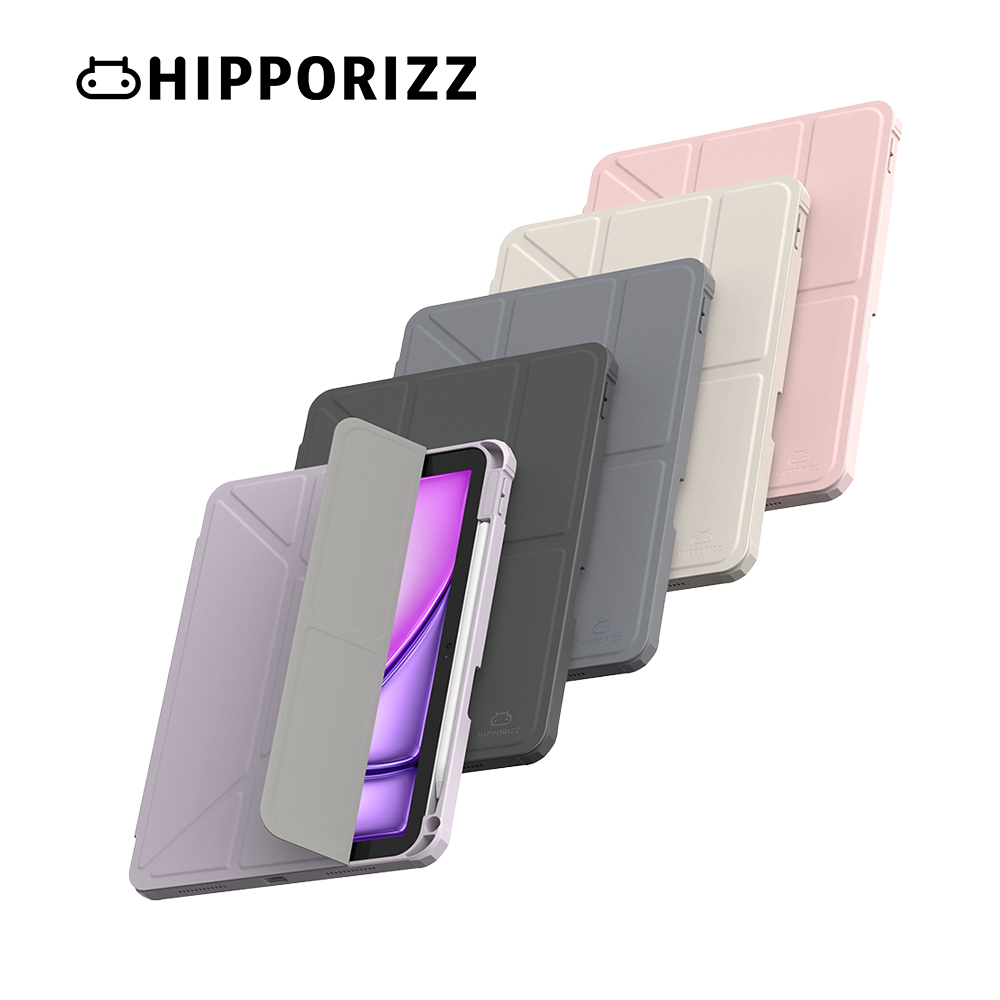 Hipporizz｜iPad Air 11吋(M2/M3) / 10.9吋(第4~5代) Origo 晶透筆槽防摔殼