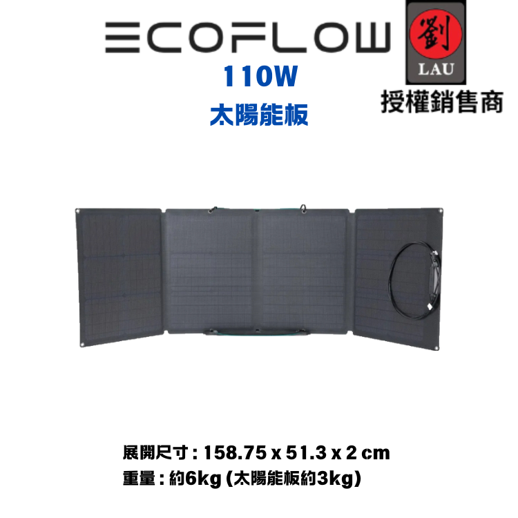 EcoFlow 110W 太陽能板