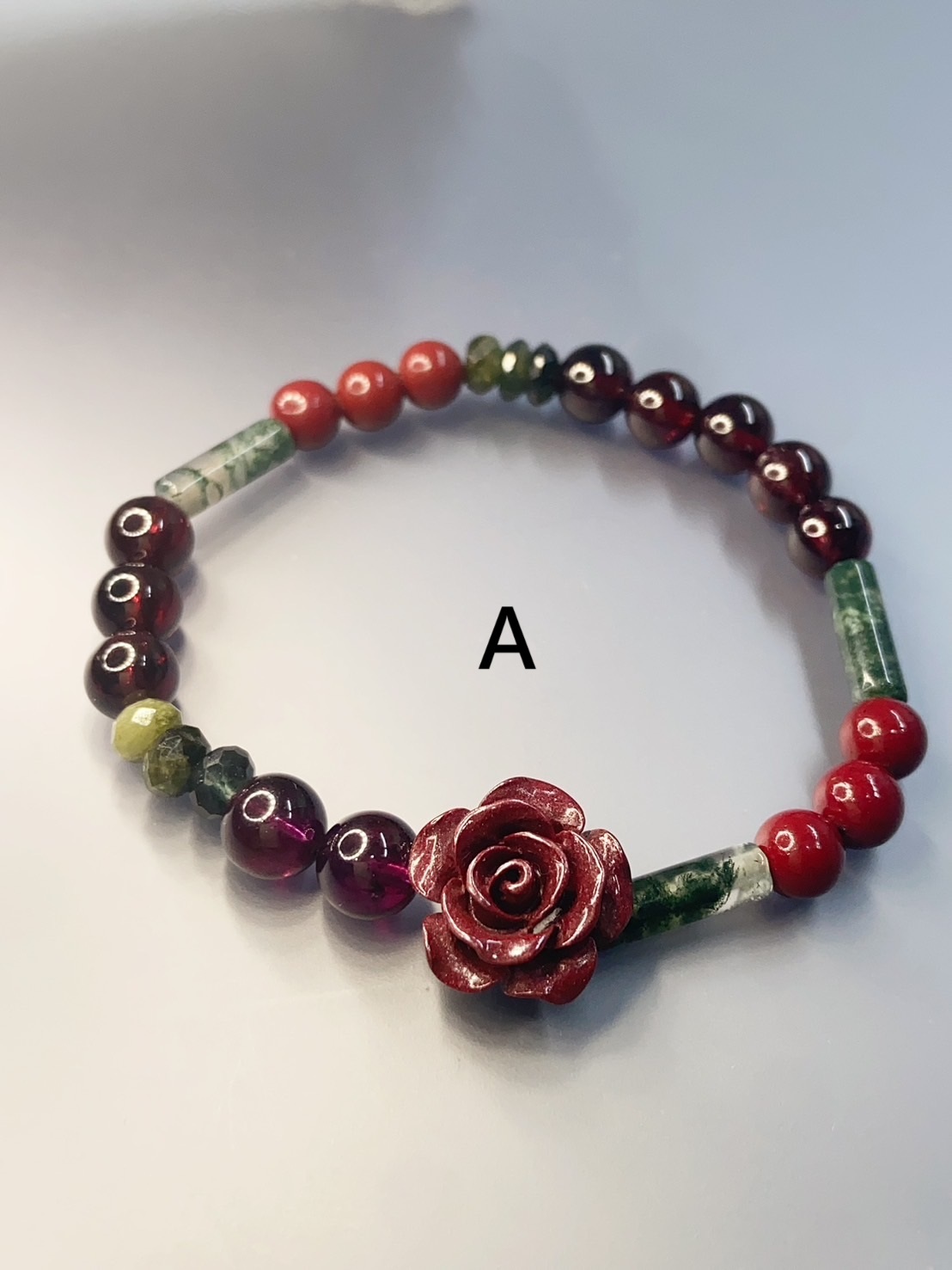 熱情卡門丨活力養顏丨石榴石、硃砂、海草瑪瑙