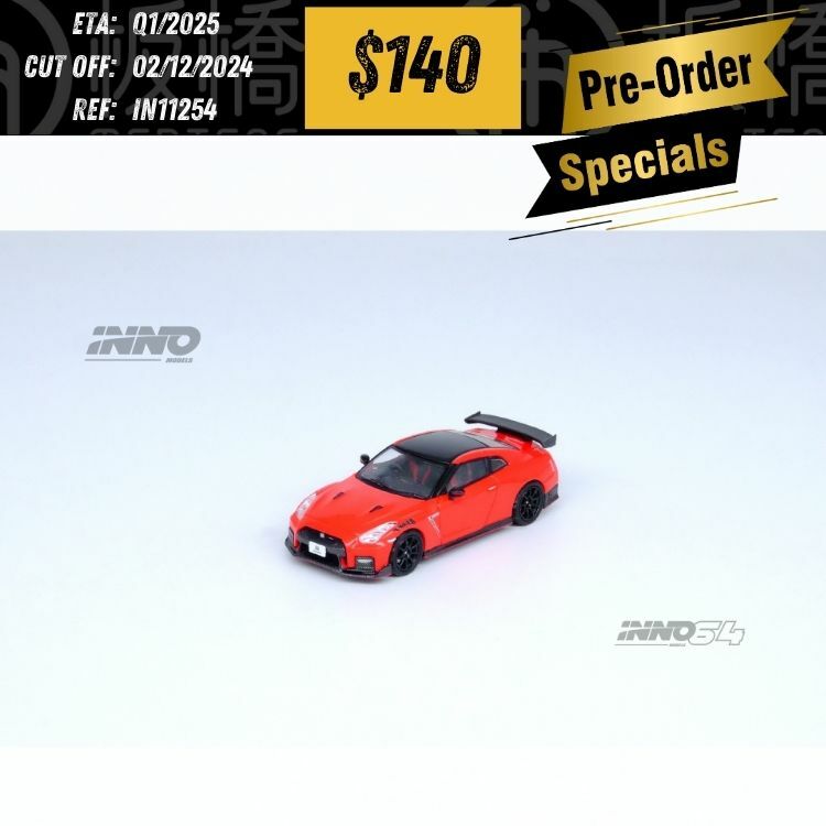PO-$140 * INNO64 * 1:64 NISSAN GT-R (R35) NISMO Red [OD25/11]