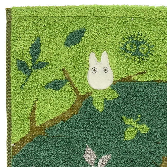 日本 丸真 宮崎駿 抗菌 純棉 長毛巾 -龍貓森林隧道 34 x 75 cm