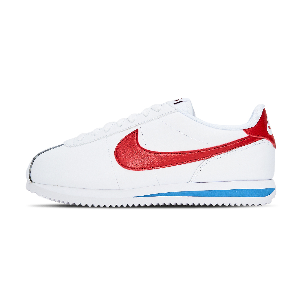Nike Cortez 女 白紅藍 運動 休閒 經典 復古 皮革 小白鞋 阿甘鞋 休閒鞋 DN1791-108