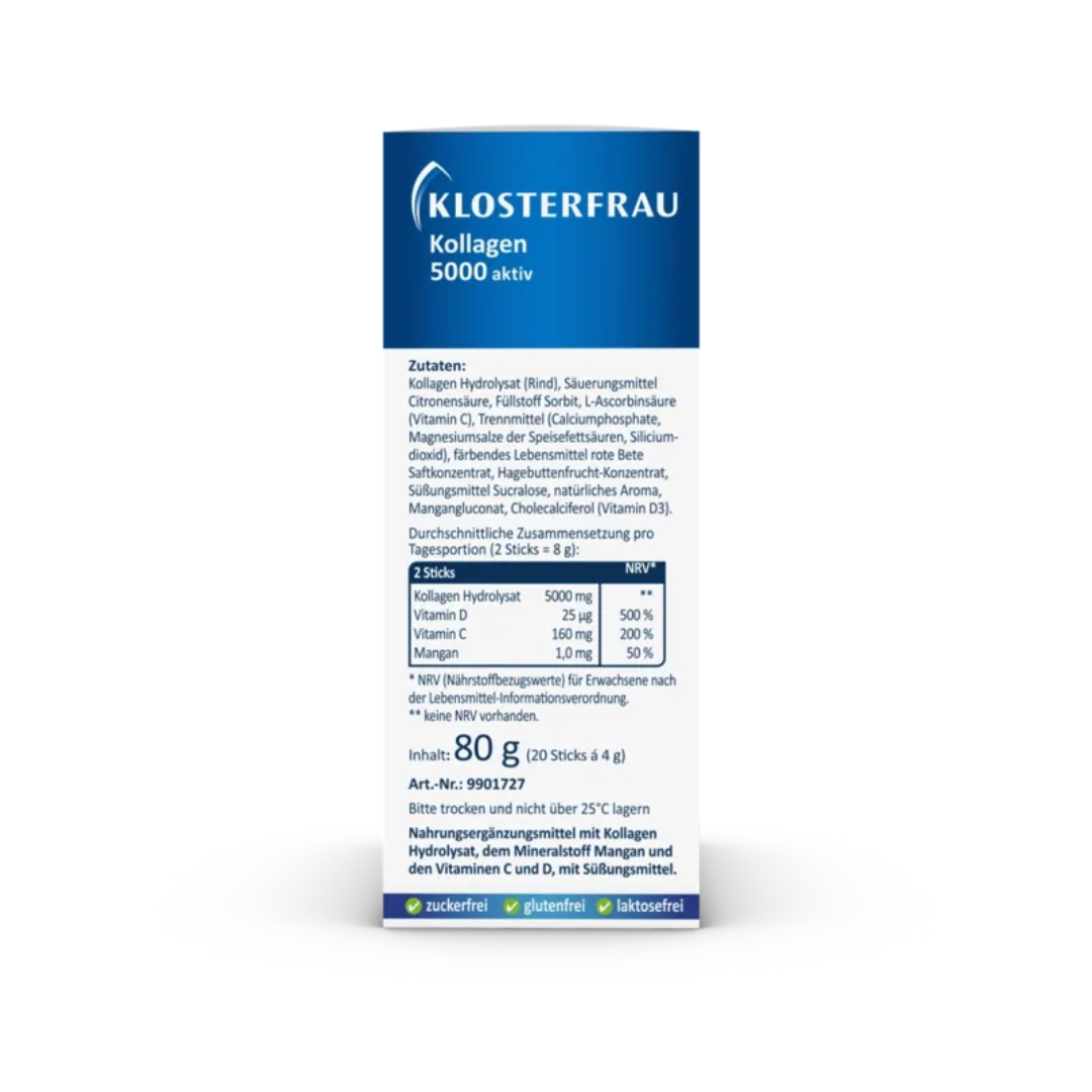 Klosterfrau Collagen 5000 Active - Cartilage and bones 20 Sticks