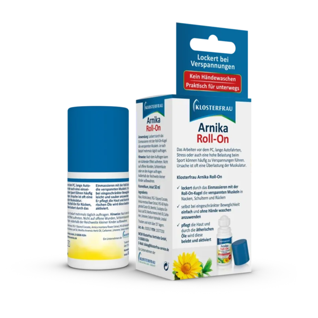 Klosterfrau Arnica Pain Relief Roll On For neck, shoulders & back 50ml