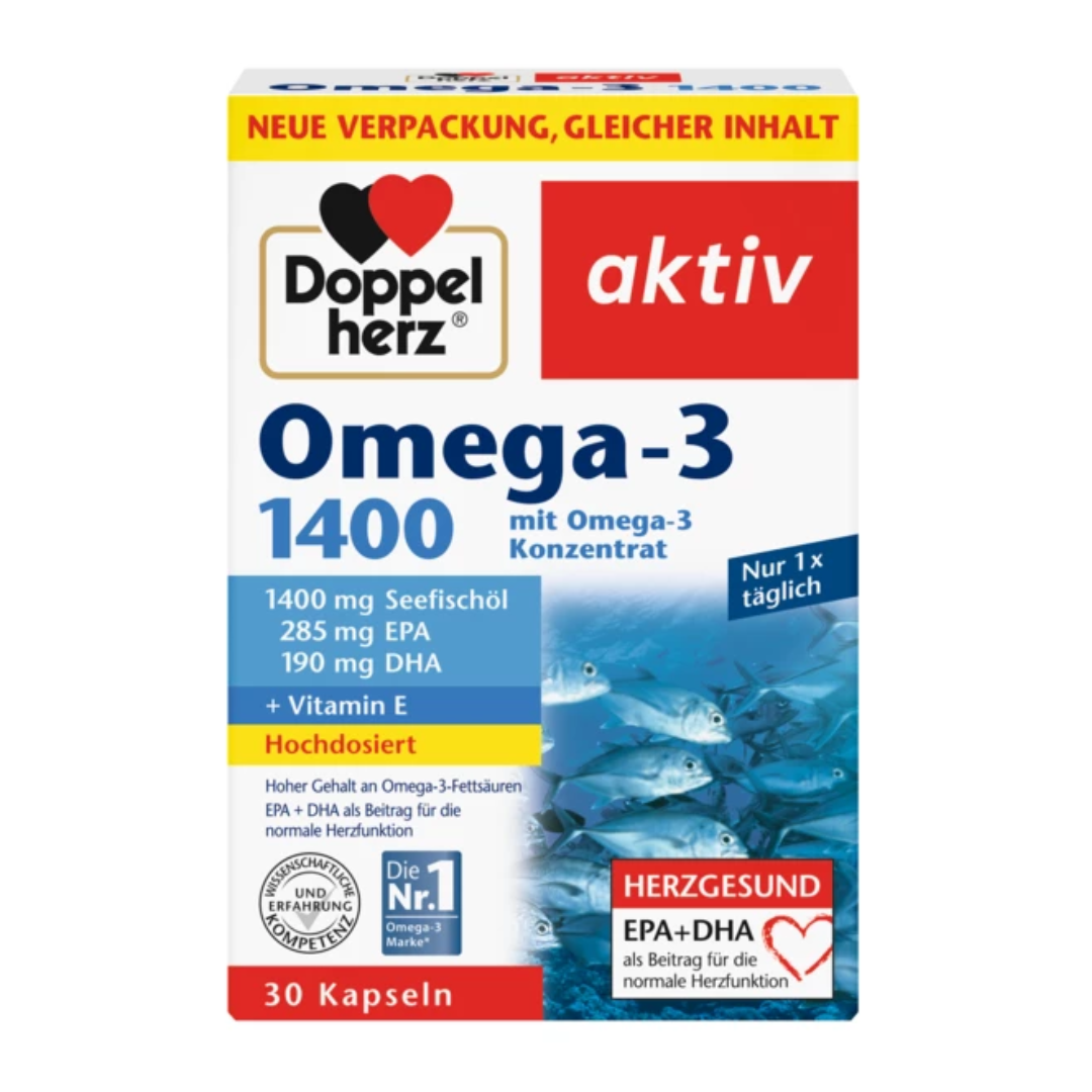 Doppelherz 雙心 深海魚油 Omega-3 1400mg 30粒