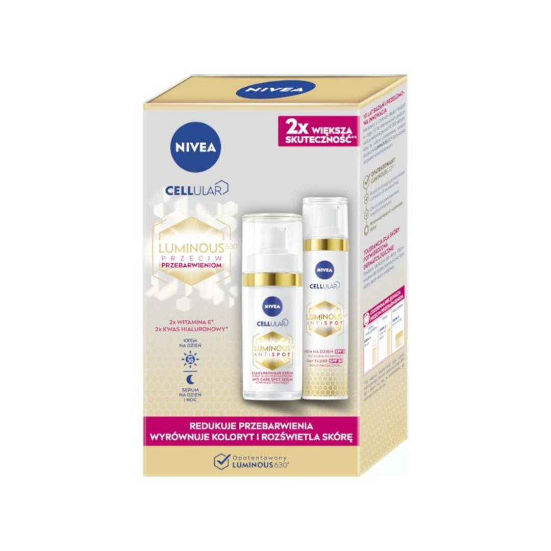 NIVEA Luminous630  妮維雅 雙效淡斑透白精華+日乳 SPF50 套裝