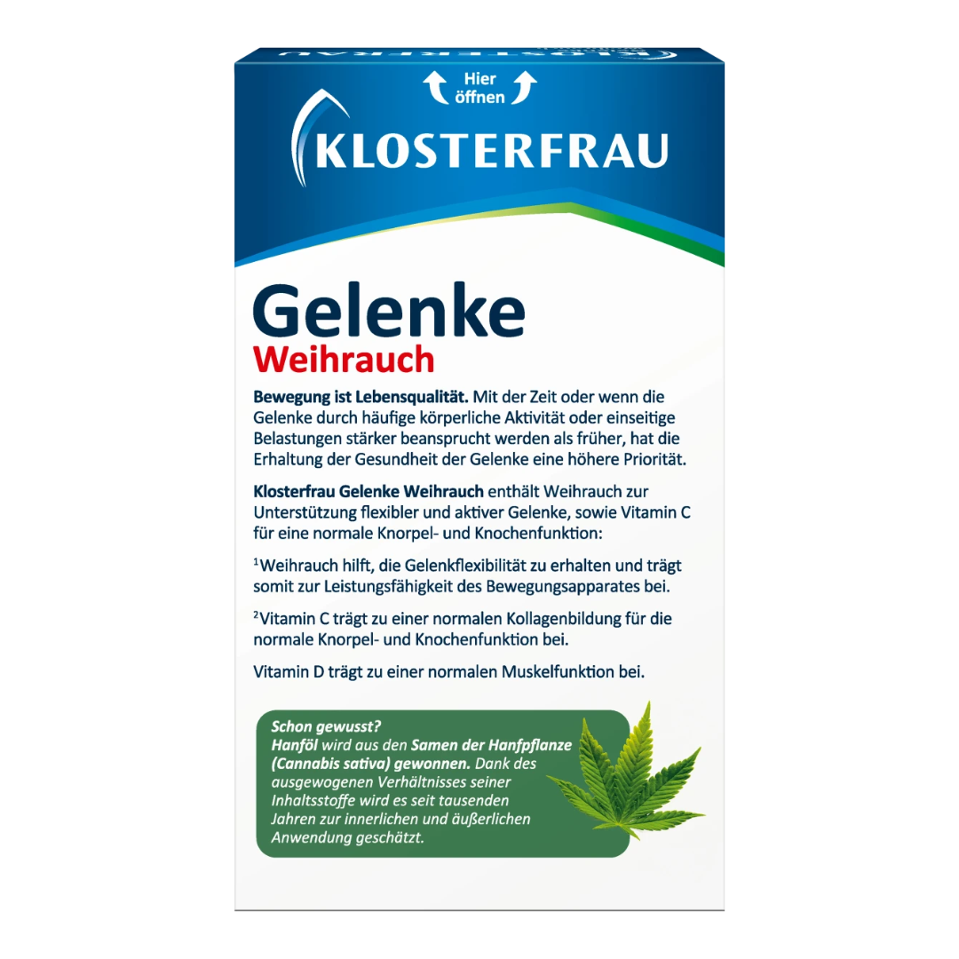 Klosterfrau Joint Curcuma + Frankincense 30pcs