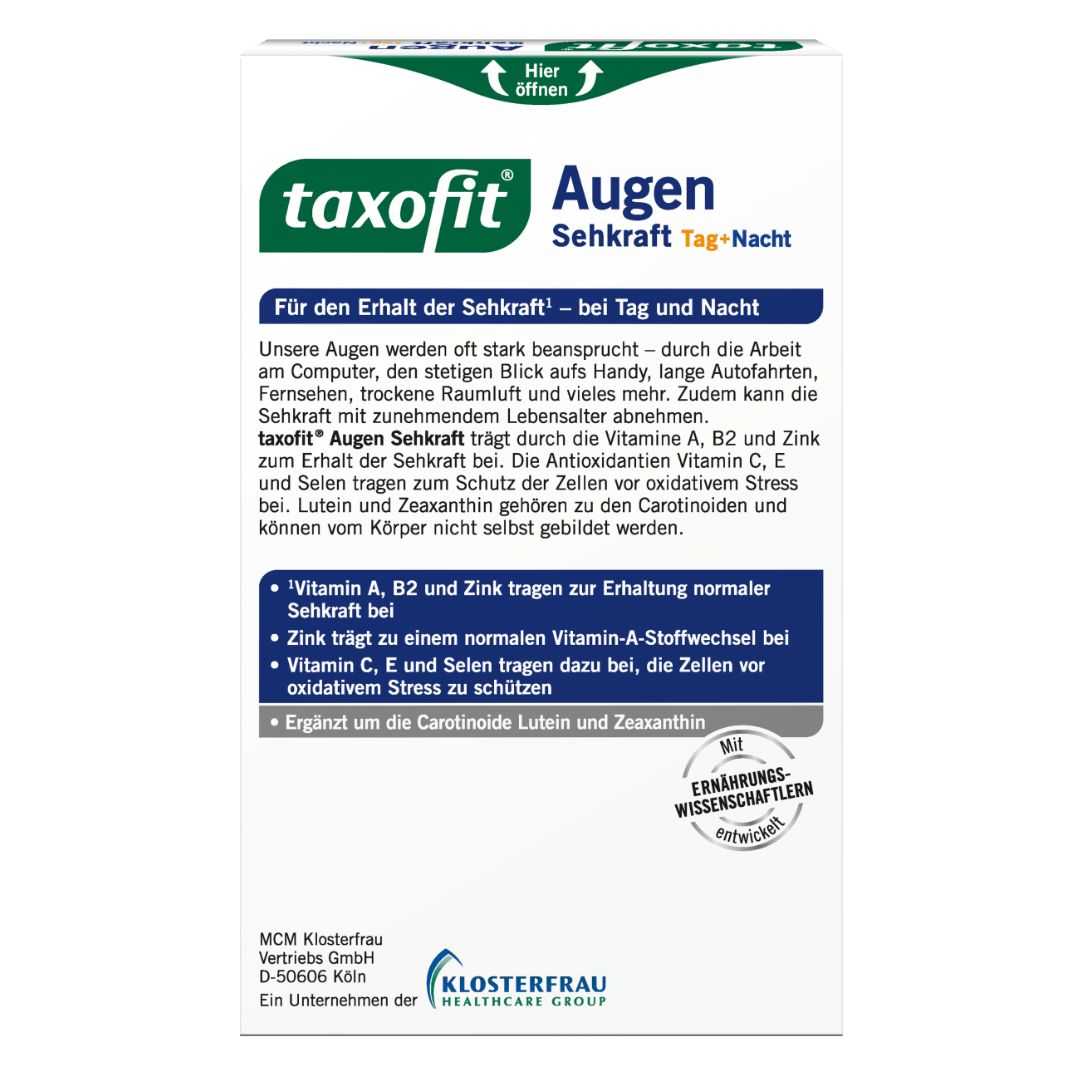 taxofit 護目營養素 30粒