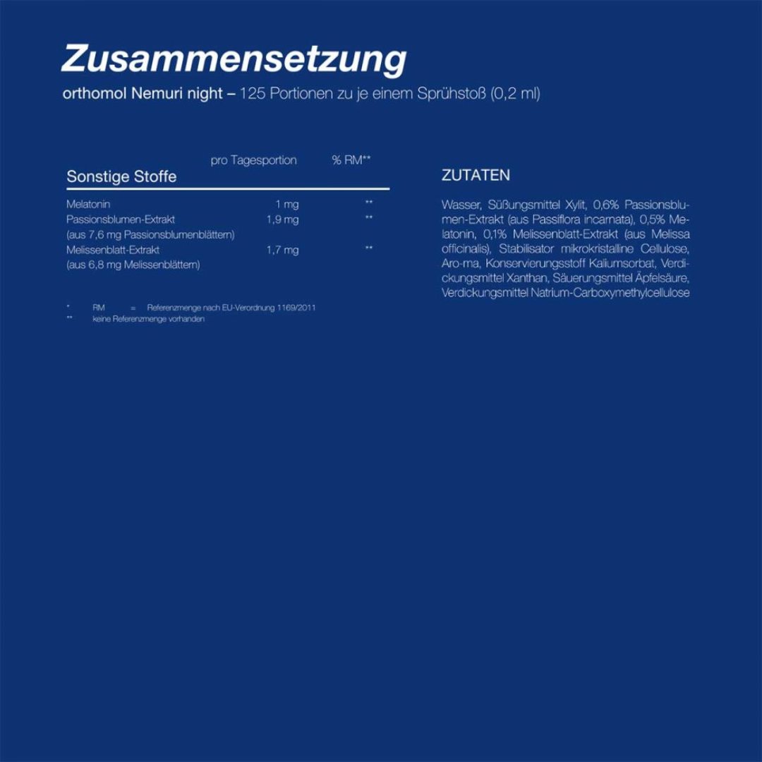 Orthomol 德國奧適寶 褪黑素夜間助眠噴霧 25ml