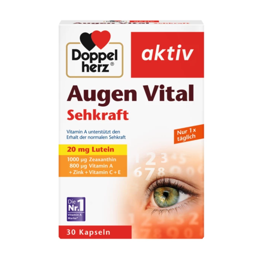 Doppelherz 雙心多維葉黃素護眼膠囊30粒