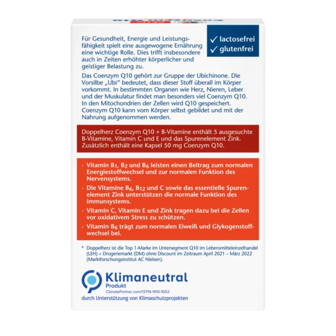 Doppelherz 雙心輔酶Q10+維他命B群膠囊 30粒