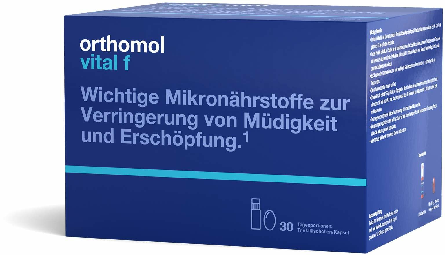 Orthomol 德國奧適寶 女士綜合營養素補充口服液及膠囊 30日 - 緩解乏力抗疲勞