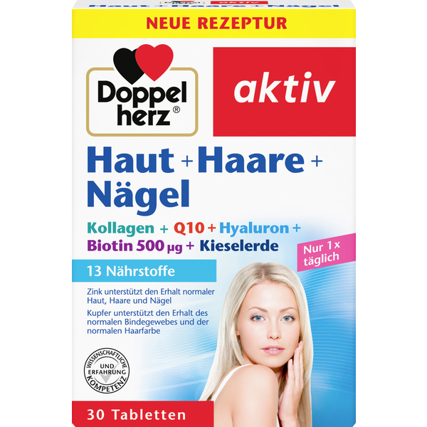 Doppelherz 雙心 全面護膚護甲護髮保健丸 30粒