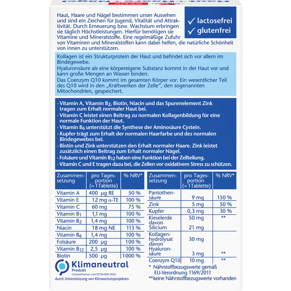 Doppelherz 雙心 全面護膚護甲護髮保健丸 30粒