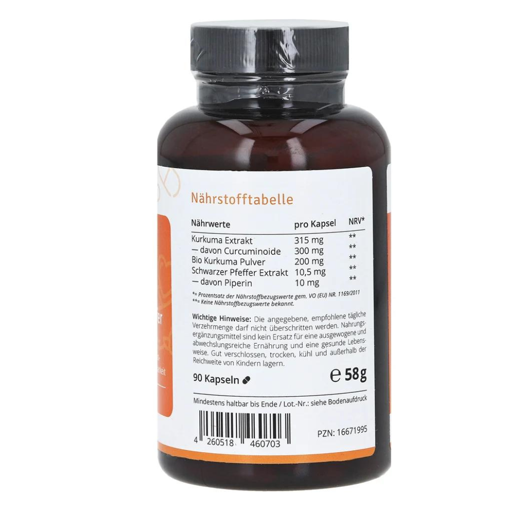 德國Casida 薑黃膠囊 90粒