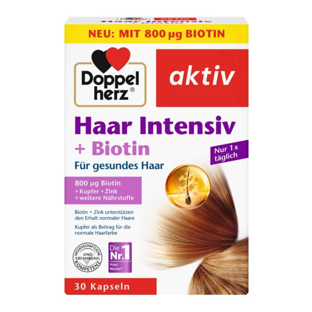 Doppelherz 雙心 強化版生物素防脫髮膠囊 30粒