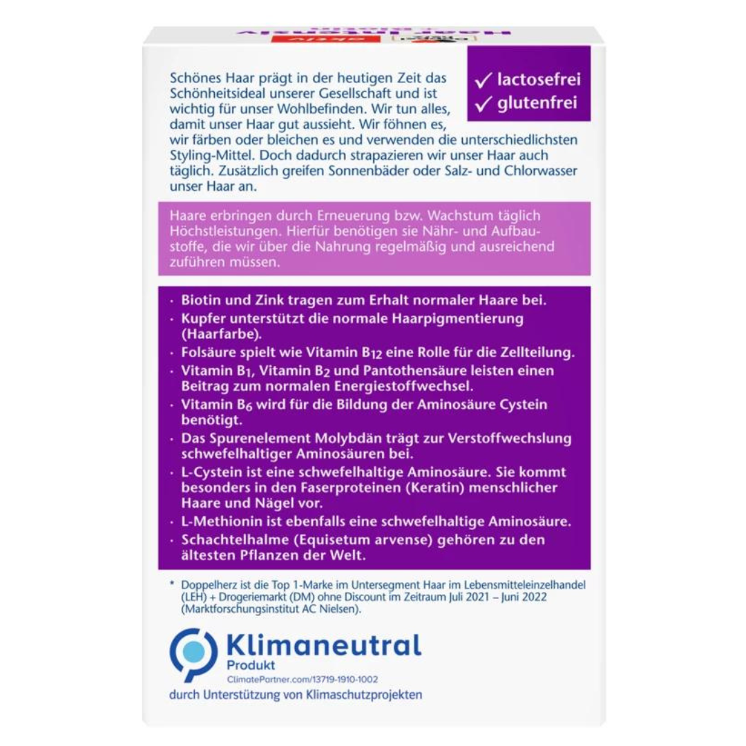 Doppelherz 雙心 強化版生物素防脫髮膠囊 30粒