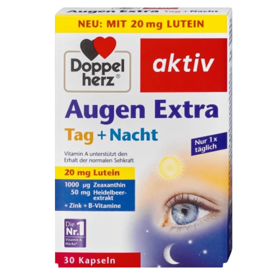 Doppelherz 雙心日與夜眼睛活力膠囊30粒裝 - 加強版