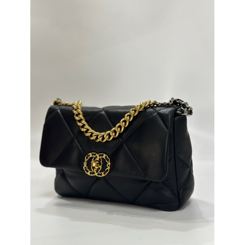 真皮 牛皮女包 斜背包 側背r包 菱格紋 黑（3309）