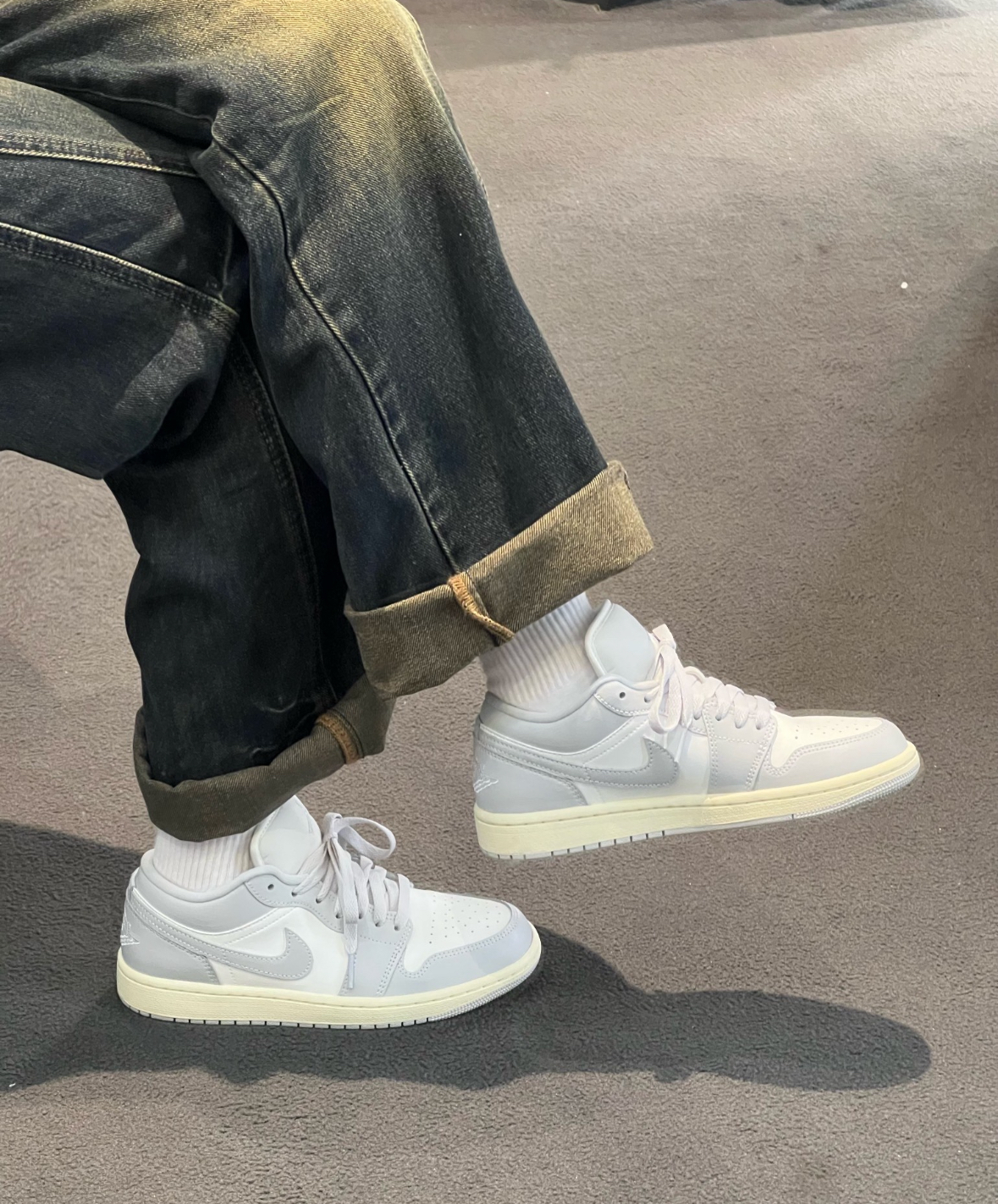 Nike Air Jordan 1 Low 米灰奶油白 灰白色 皮革 男女款 DC0774-103/預購