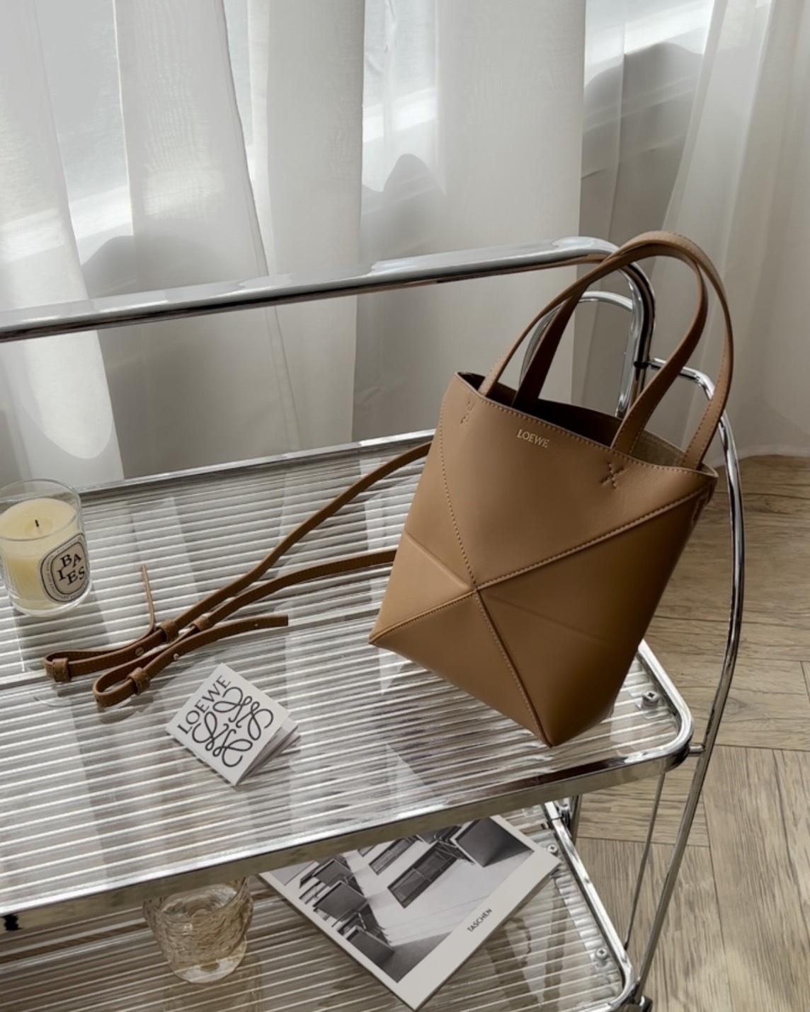 LOEWE｜PUZZLE FOLE迷你托特包 暖沙漠色