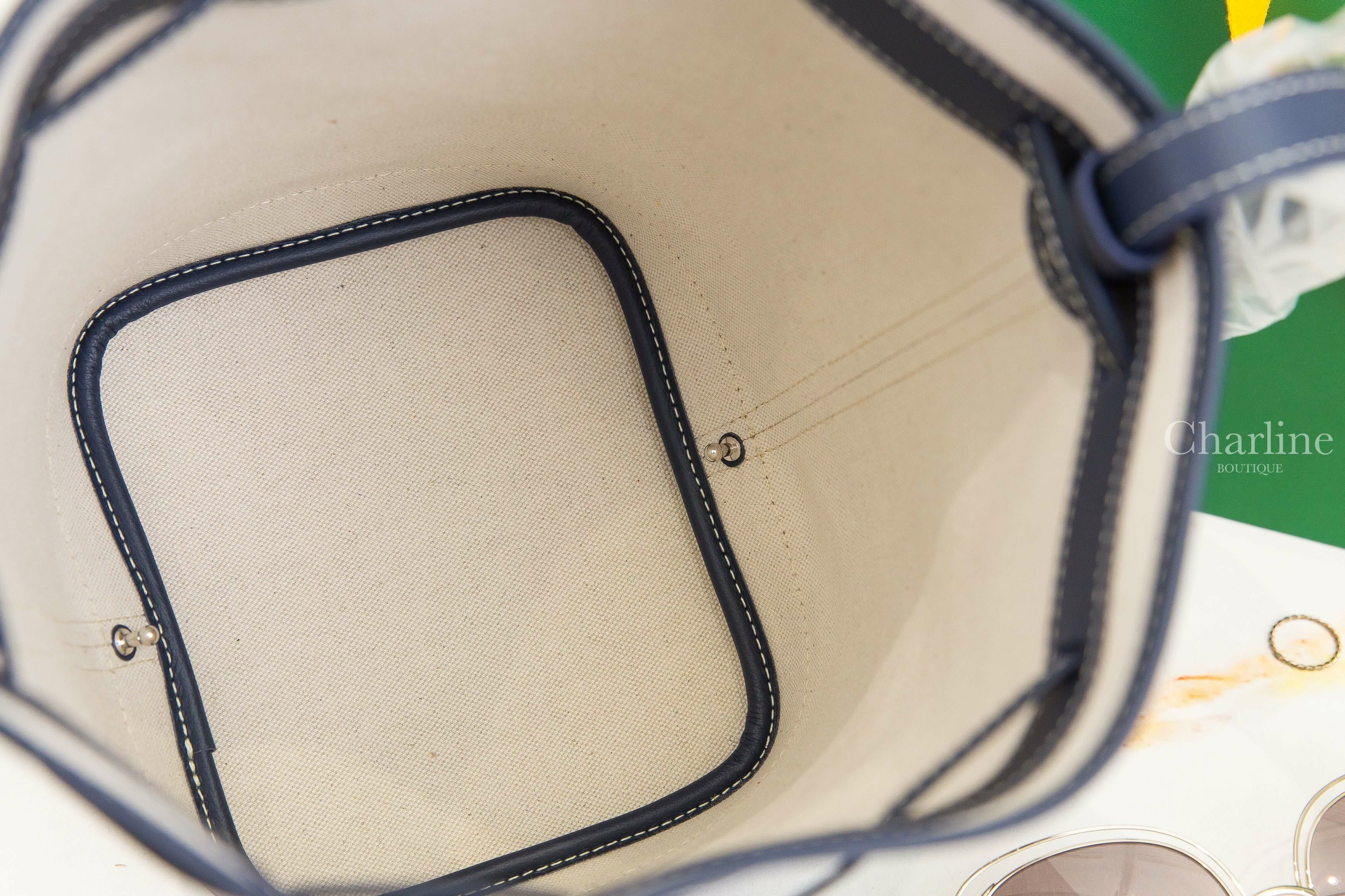 Goyard Petit Flot Bucket Bag 海軍藍帆布小牛皮同色肩帶水桶肩背包-Charline Boutique 精品代購