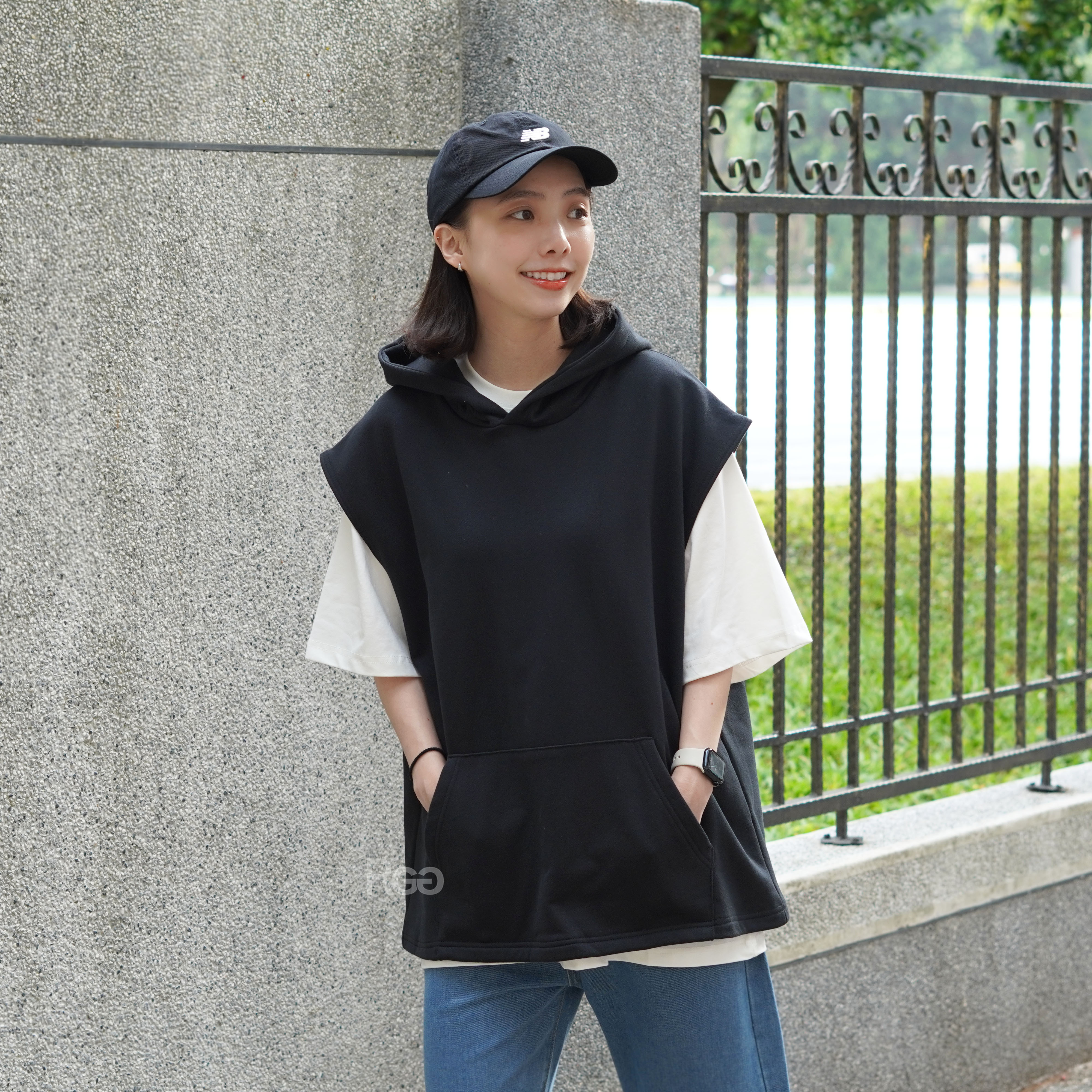 #24122 重磅背心帽T