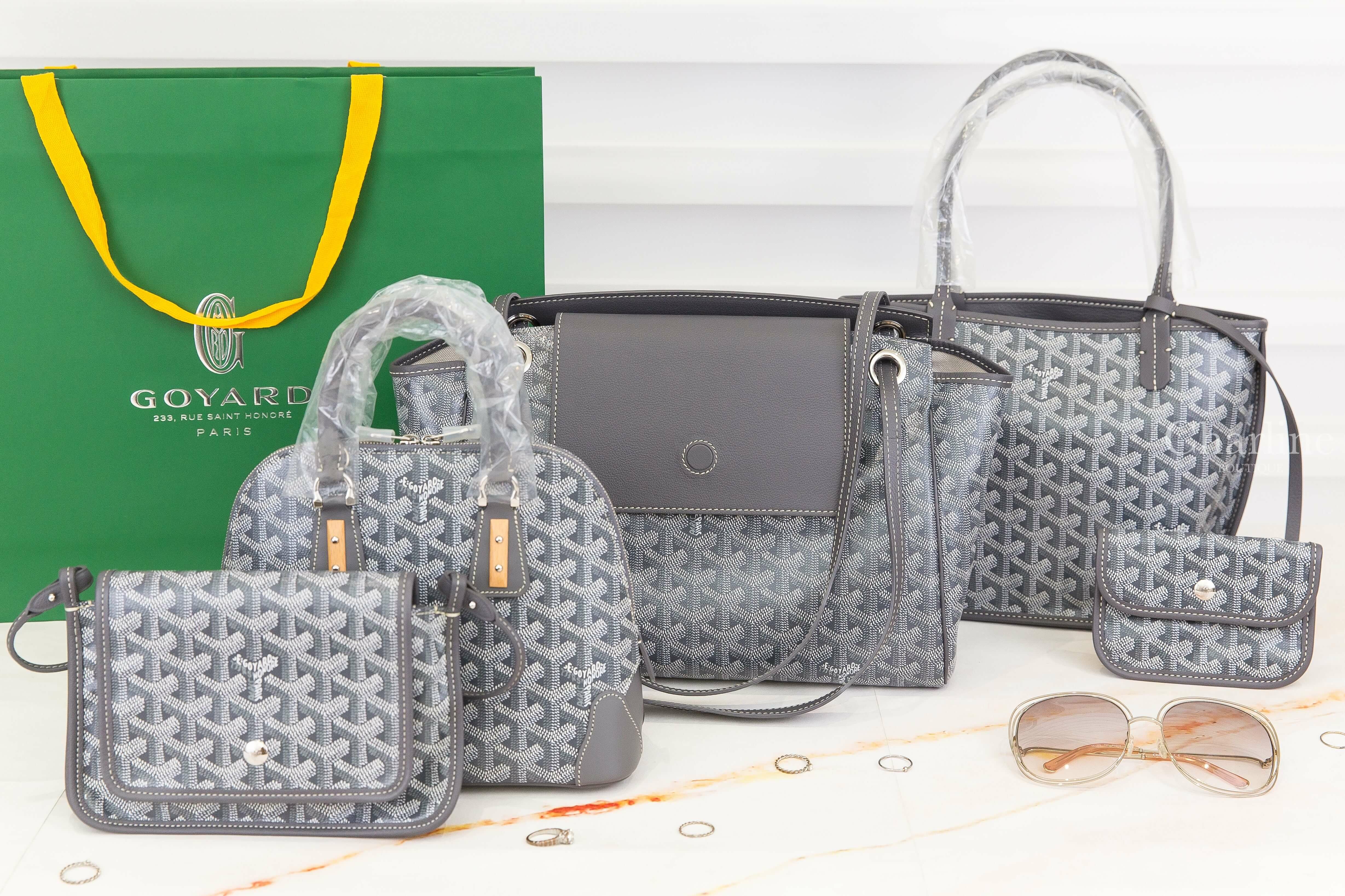 Goyard Rouette Souple Bag,Goyard Vendôme Mini Bag,Goyard Anjou Mini Bag,Goyard Plumet Pocket Wallet 灰色-Charline Boutique 精品代購