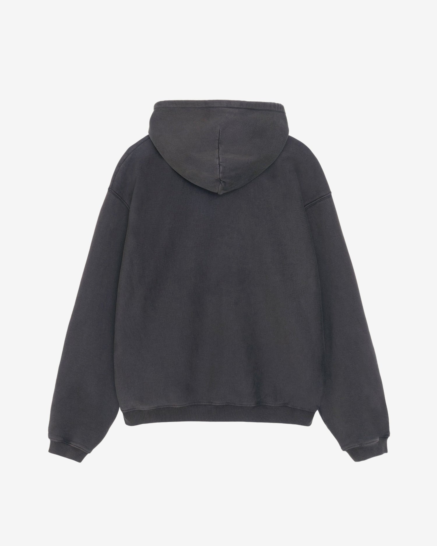 STÜSSY Faded Graphic Zip Hood Washed Black 洗水黑