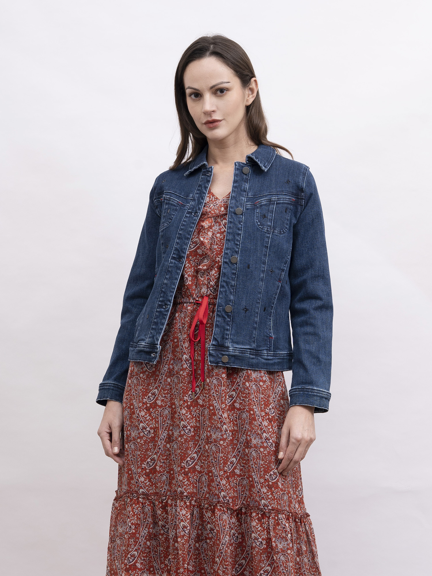 mi-tu 閃石牛仔洗水外套