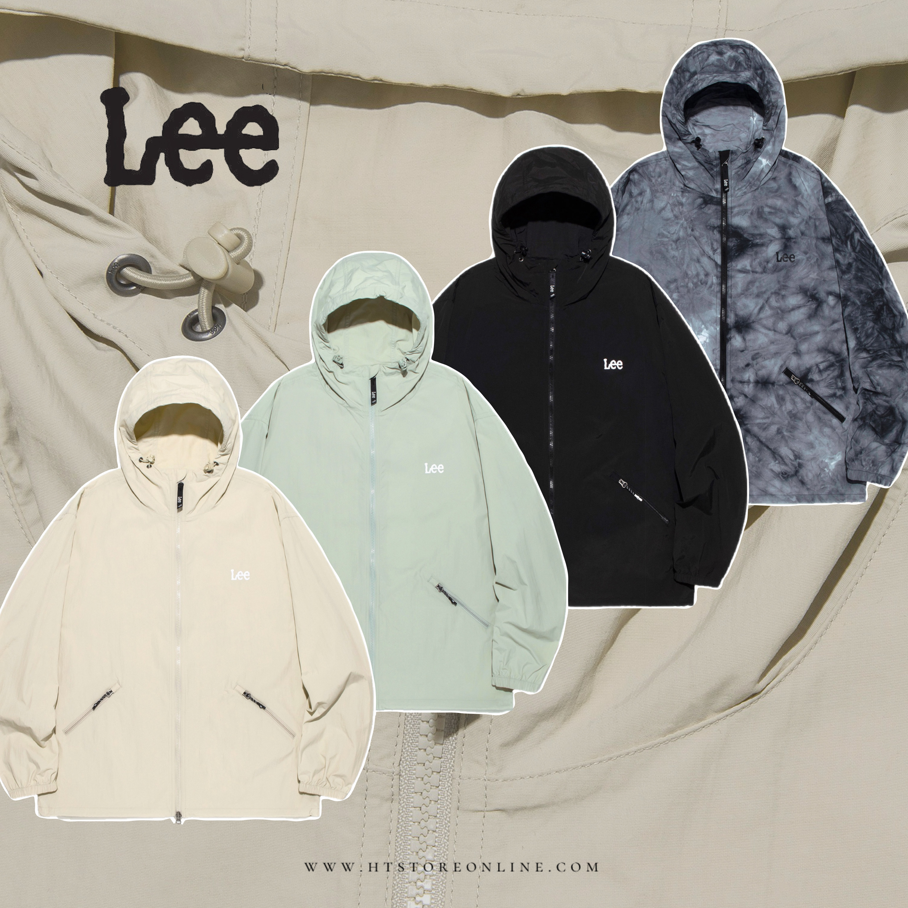 韓版 LEE 24FW WINDBREAKER 防風外套 男女裝 4色