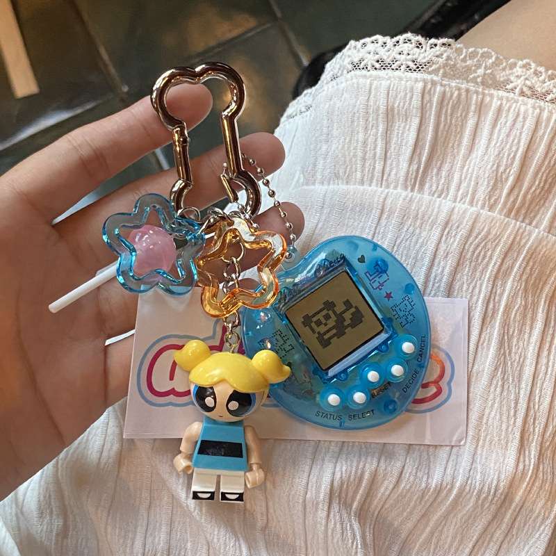 《5315》飛天小女警復古游戲機吊飾