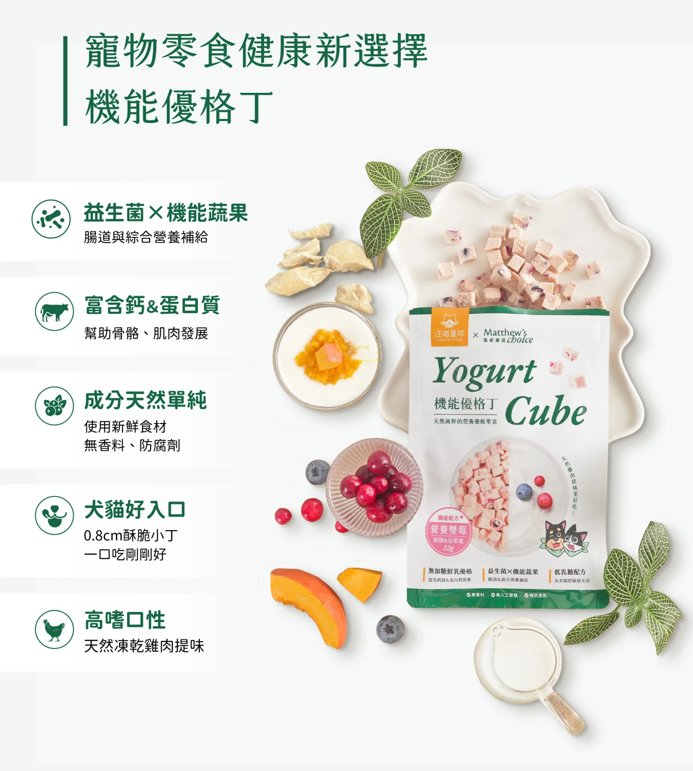 汪喵星球 機能優格丁 Yogurt for pet