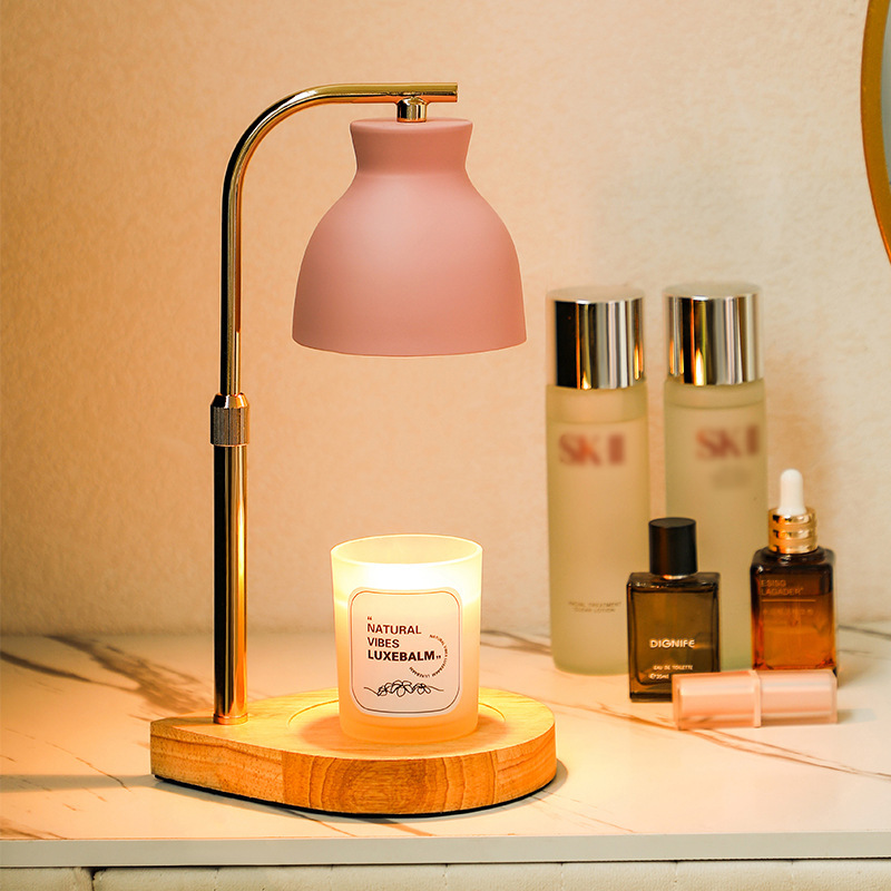 《5317》北歐氛圍感木座定時融燭燈