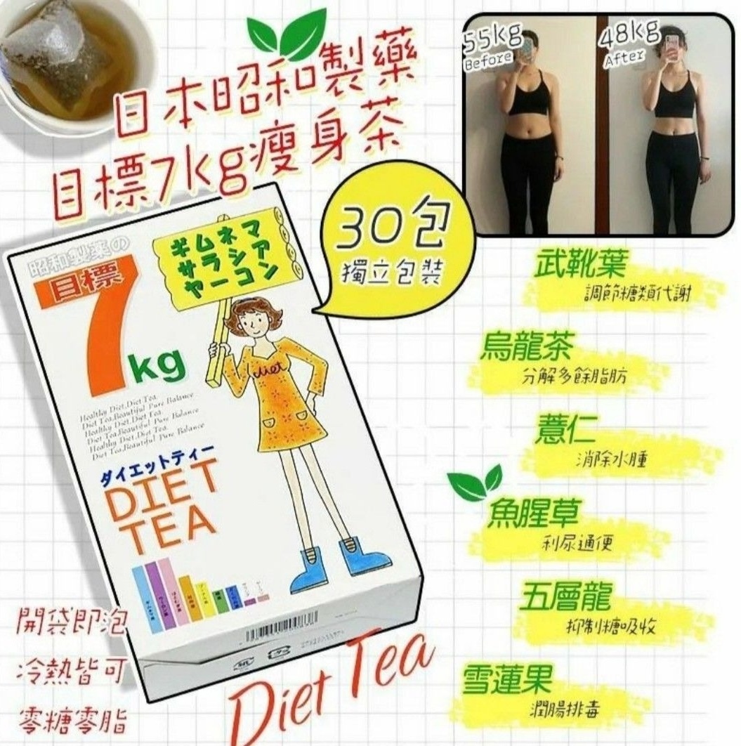 7/11/2025【$148---> $65】減 *7公斤* 瘦身輕盈茶 30包