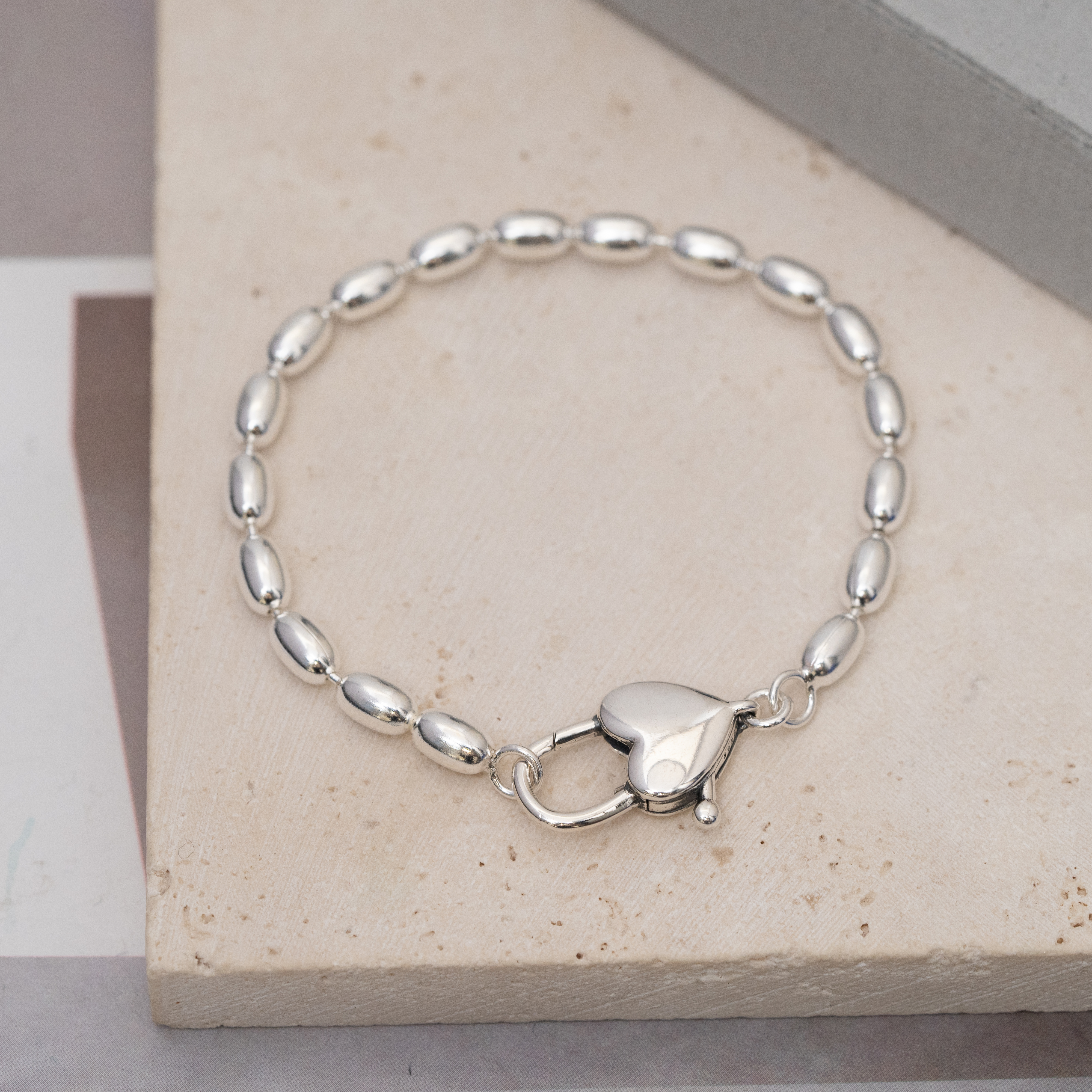 Svb (愛心鎖.米珠手鏈）