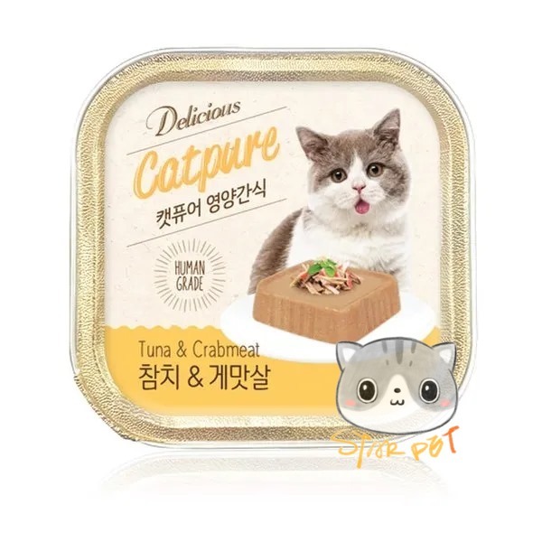 Cat Pure cat wet food Tuna & Crabmeat 100g