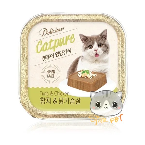 Cat Pure cat wet food Tuna & Chicken 100g