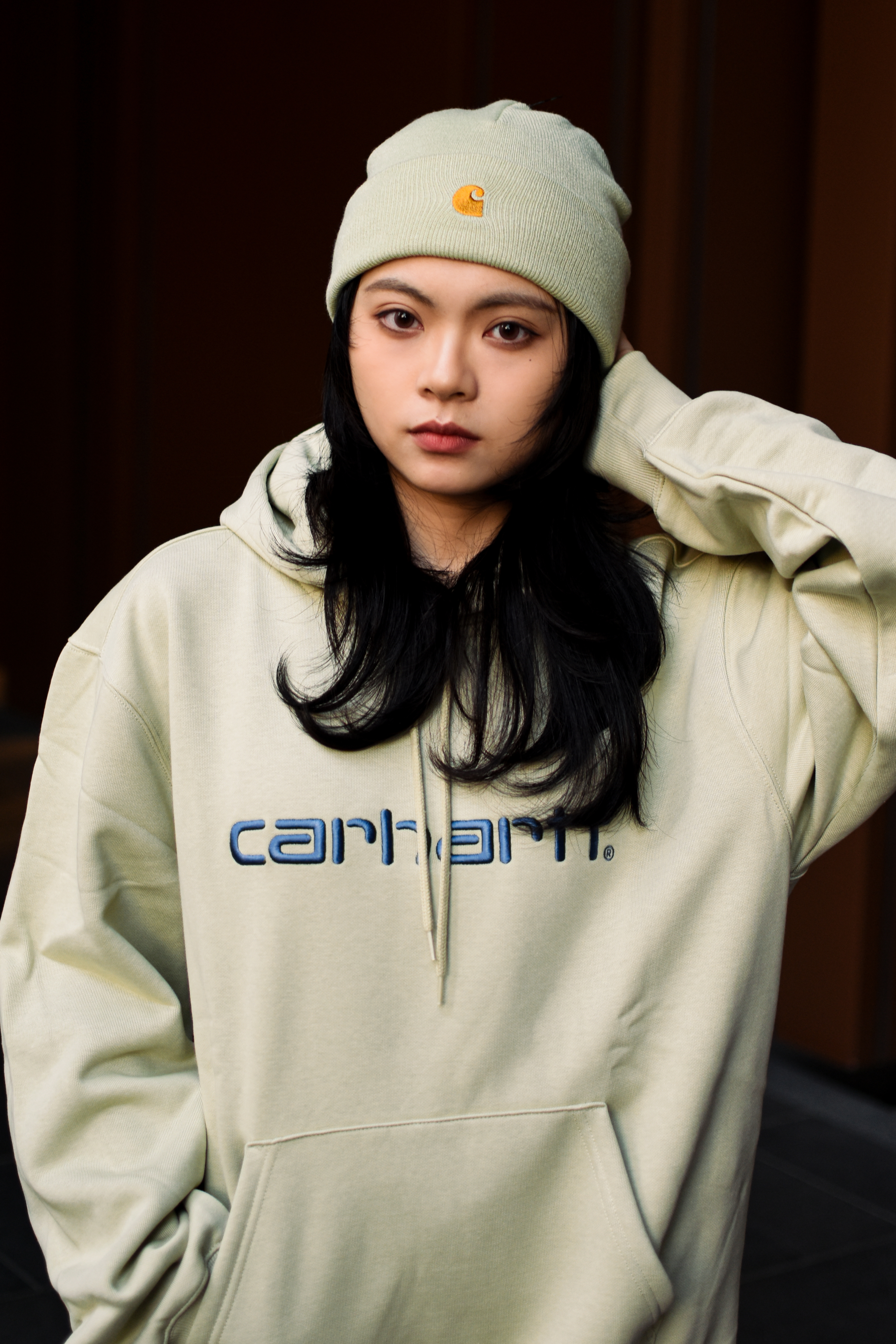 ☆ETW☆【一中店】歐版CARHARTT WIP CHASE BEANIE 刺繡金標毛帽黑色灰色