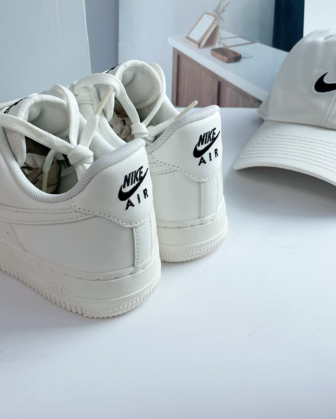 Nike Air Force 1 奶白小黑勾 奶白色 小黑勾 女款 HF1058-133/預購