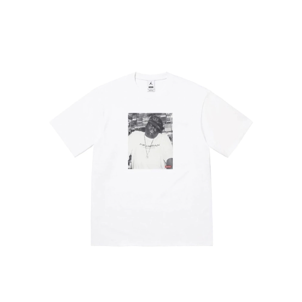 Supreme x Jordan Biggie 短袖 黑/白