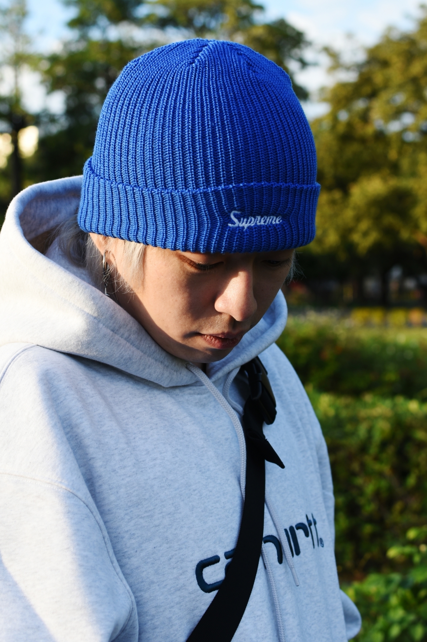 ☆ETW☆【EASY TO WEAR】SUPREME 24FW Loose Gauge Beanie 毛帽 刺繡