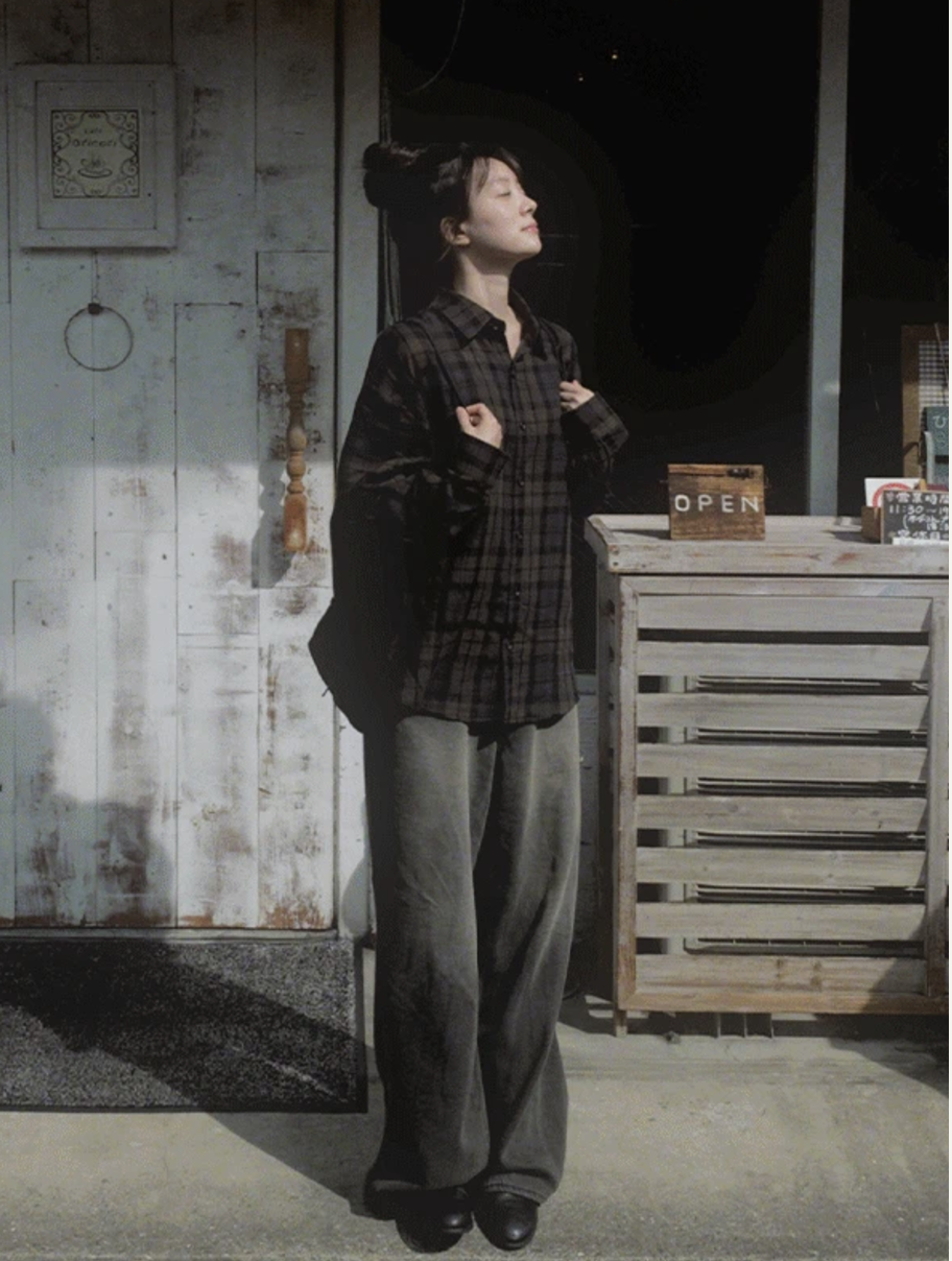 預訂｜SLOWAND #SLOWMADE Dark Check Shirt (One Color)