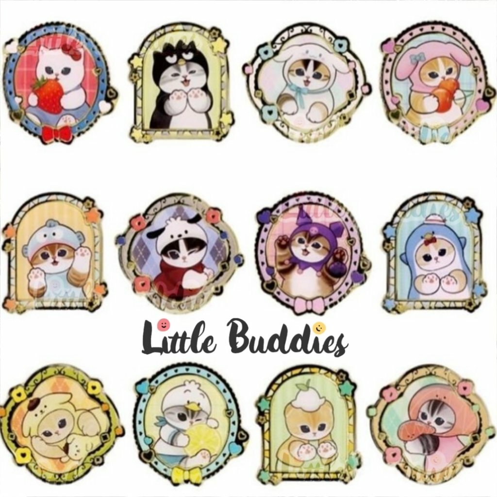 日本製 Sanrio X mofusand 相框款襟章盲盒