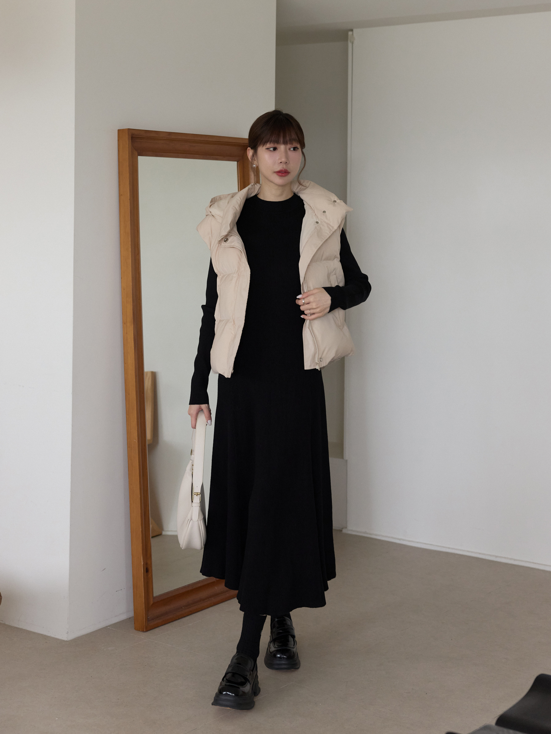 自訂 防潑水極暖修身鋪棉背心