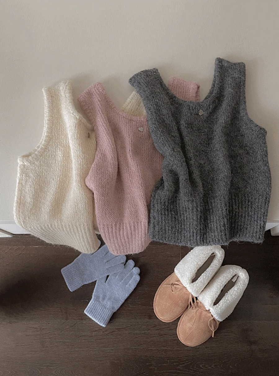 預訂｜SLOWAND #SLOWMADE Heart Symbol Vest (3 Color)