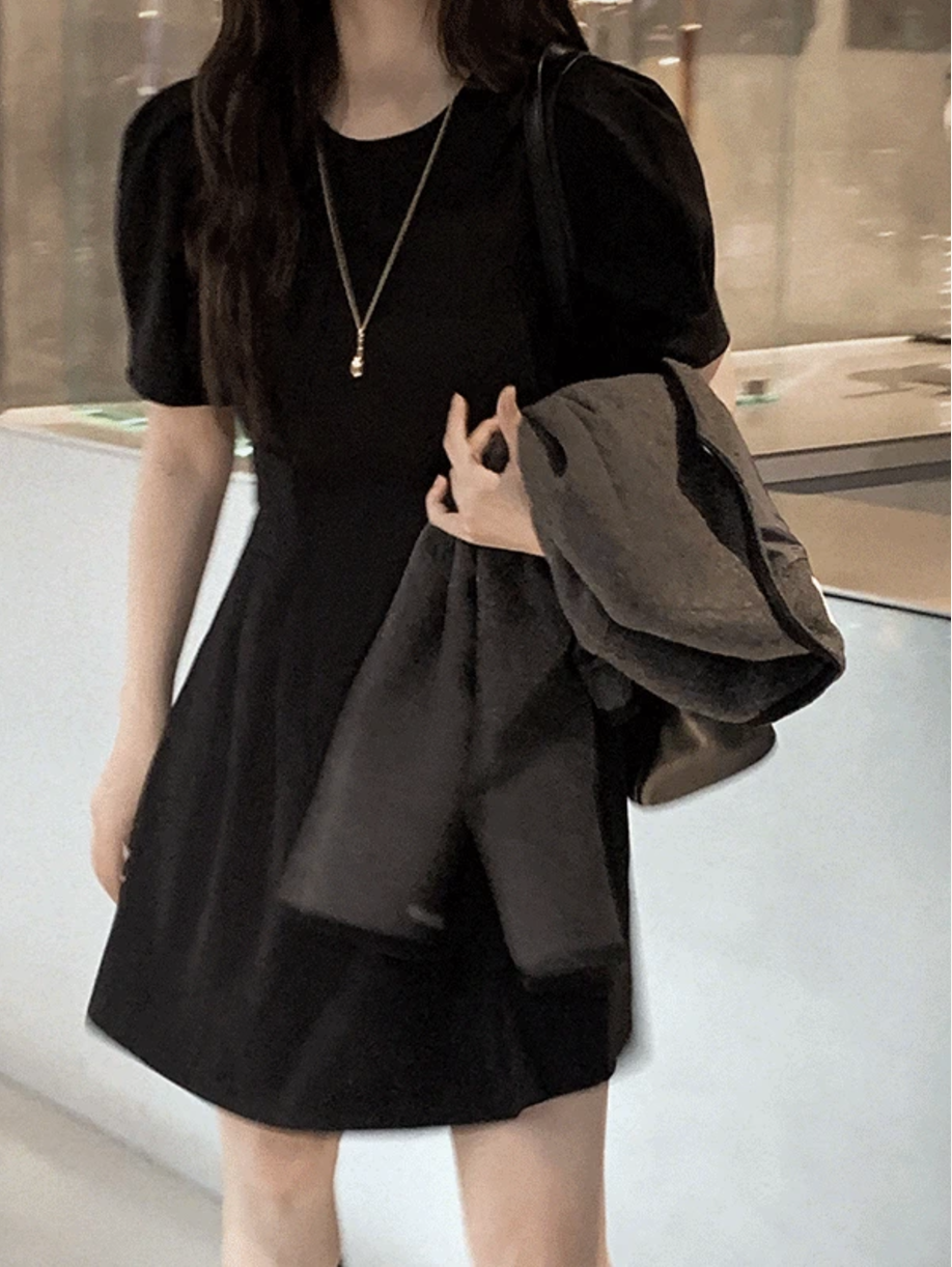 預訂｜SLOWAND #SLOWMADE Mood Black Puff One Piece (One Color)