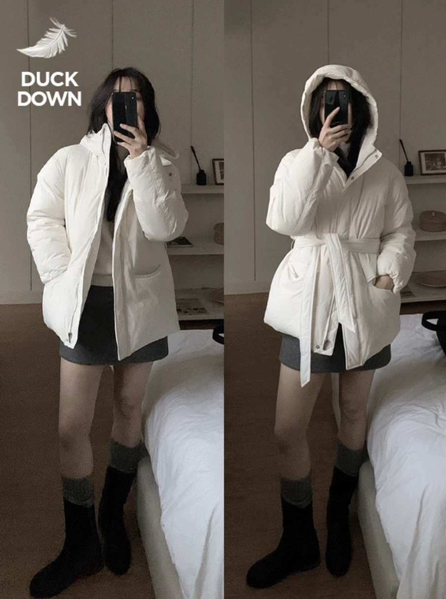 預訂｜SLOWAND #SLOWMADE Belted Duck Down Half Padding (3 Color)