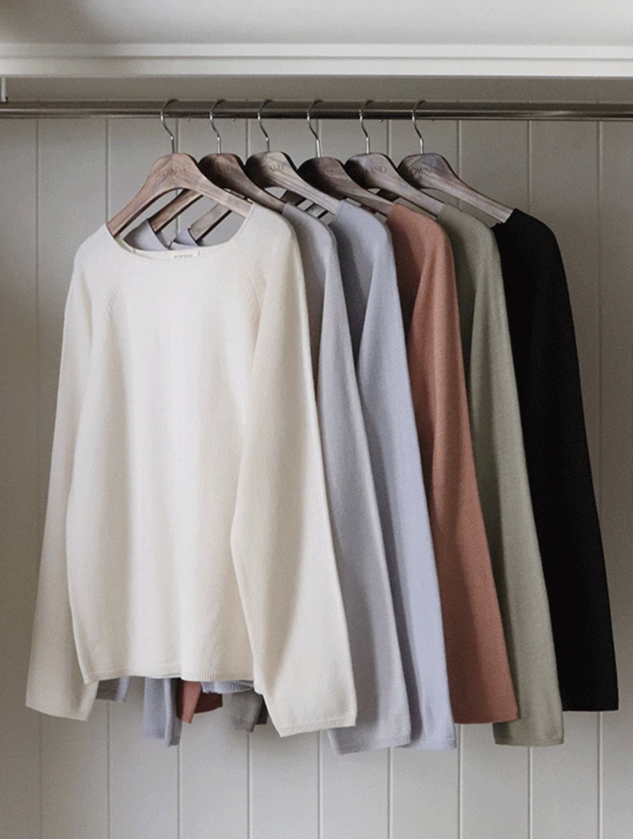 預訂｜SLOWAND #SLOWMADE Boat Neck Knit (6 Color)
